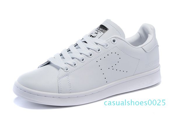 

2019 raf simons stan smith spring copper white pink black super star fashion man casual leather brand woman man shoes flats sneakers c25