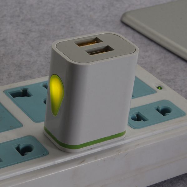 

new 5v2a dual usb charger led eu adapter traverl charger charging for apple iphone samsung xiaomi huawei charger micro usb cable