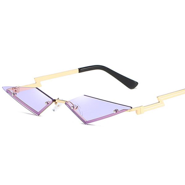 

fashionable diamond-shaped frameless real film ladies sunglasses narrow-sided glasses street style sun visor multi-color choice, White;black