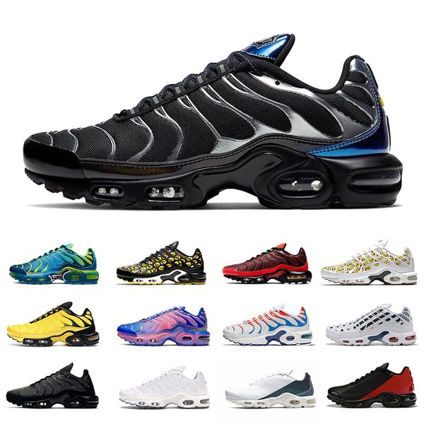 

2020 black metallic volt lacing triple team red tn plus men running athletic shoes multicolor og cushion outdoor sports sneakers 40-46