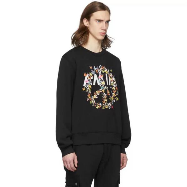 

мужские толстовки моды письмо бабочки мира символ толстовка 2020 печать свитеры hiphop sreetwear высокое качество одежды, Black