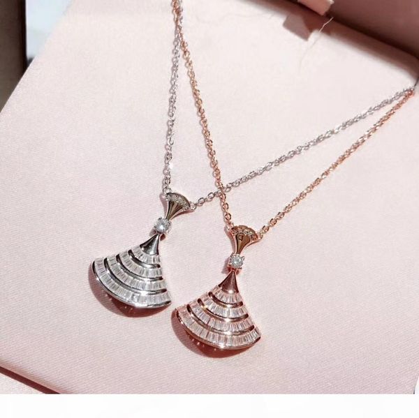 

2020 excellent the new women's glamour fashion wild full of classic skirt necklace style goddess series, Silver