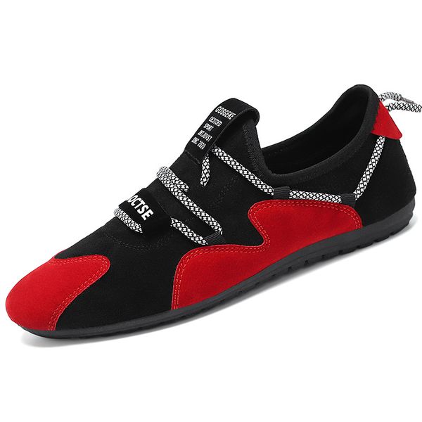 

doudou shoes men's summer new products 2020 new korean version of frosted breathable lazy foot casual fashion men's shoes explos, Black