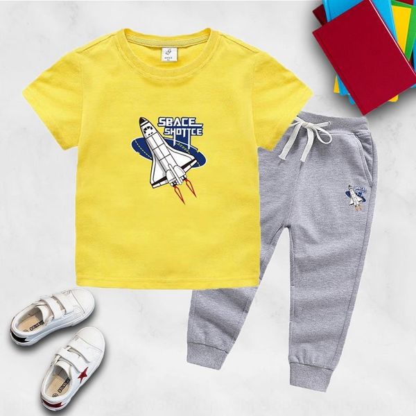 

abczy children's suit short-sleeved summer clothes boys girls new cotton baby t-shirt trousers casual two-piece set for children cotton