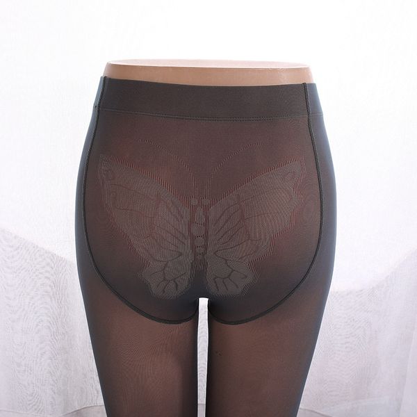 

mmlyo осень серая кожи проницаемых лосин с колготками pantyhosepantyhose pantyhosebare ножки для внешнего износа бабочки-шестерни поддельных, Black;white