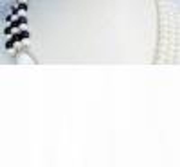 

real fine genuine 3 row akoya black white pearl unite necklace length 18, Silver