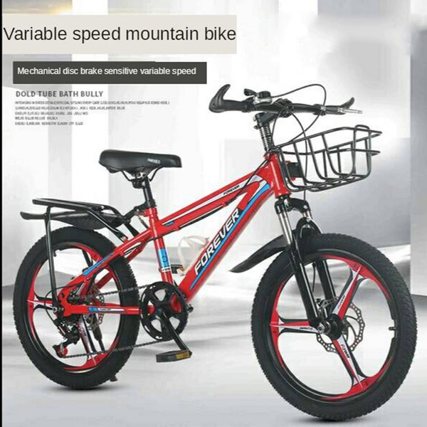 

18 inch kinderen fiets student variabele speed all in one mountainbike dubbele rem schokabsorptie