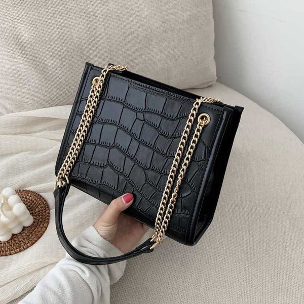 

stone pattern small pu leather shoulder bags for women 2020 lady crossbody bag female fashion handbags chain design hand bag