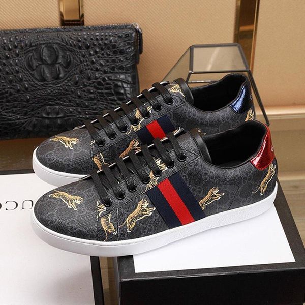 

lightweight mens shoes luxury sneakers breathable outdoor walking footwears low plus size shoes mens tigers sneakers, Black