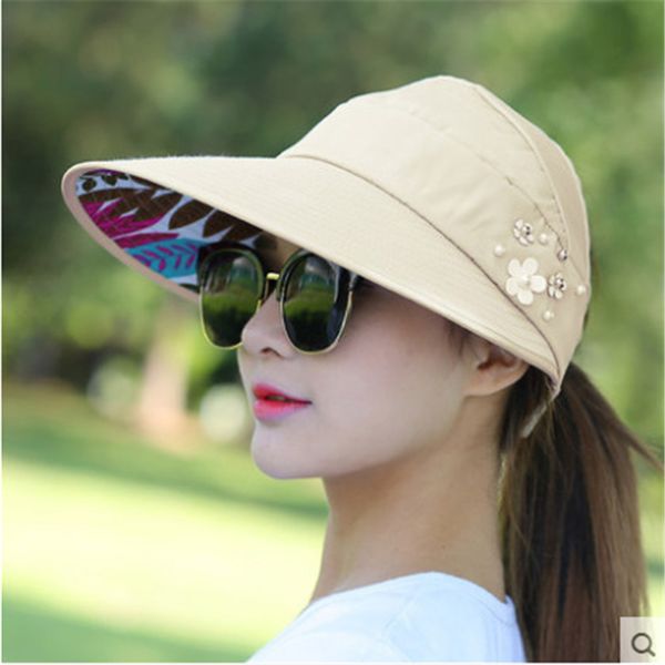 

sun hats for women visors hat uv protection cap black casual womens summer caps ponytail wide brim hat fishing fisher beach hat, Blue;gray