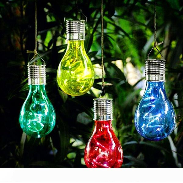 

led solar lamp camping tent solar light lamp with light sensor solar powered hanging lanterns for outdoor garden fishing lights