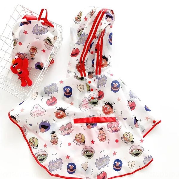 

rxvv6 одежда ins лето schoolbag детской одежды плащ детской clothingnew boysand girlscartoon плащ плащ улица сезам раз, Black