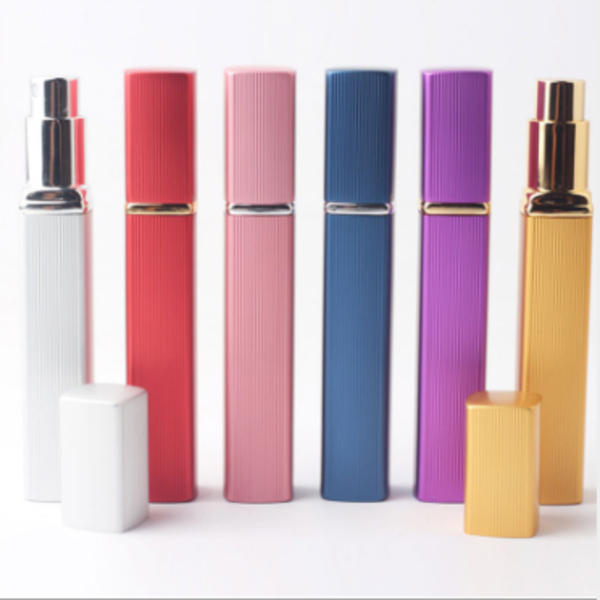 

storage bottles & jars mini portable 12ml square perfume bottle electrochemical aluminum bottled spray refillable empty cosmetic container