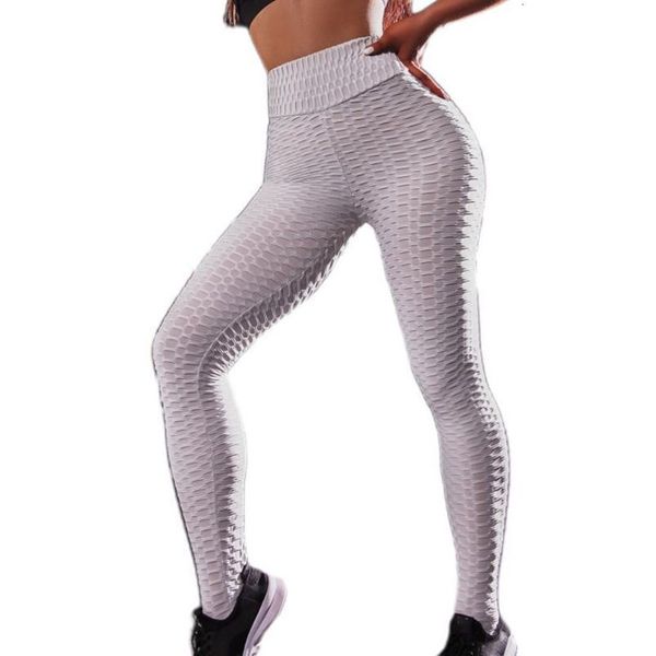 

womens high waist pants textured ruched butt lifting workout leggings tummy spandex control stretchy jacquard sports leggings, Black