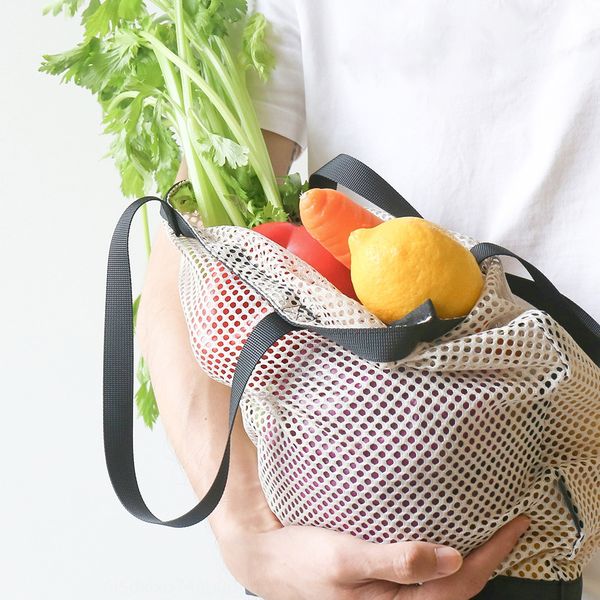 

botta design botai city single shoulder transparent mesh fashionable and light all-match shopping bag shopping bag
