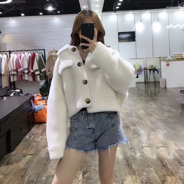 

real fur jacket plus size coat winter korean parka abrigo mujer after short before long bat sleeved women clothes 2020, Black