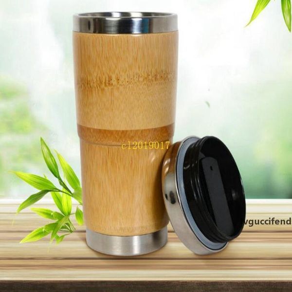 

bamboo portable car cup stainless steel coffee cup