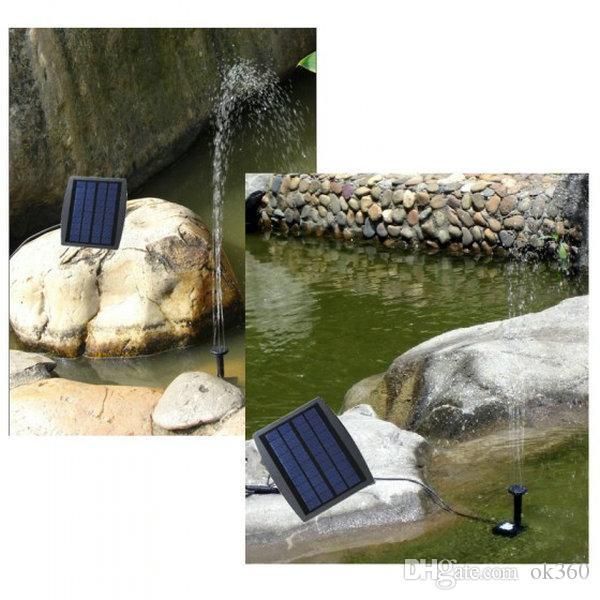 

9v 2.5w solar power panel landscape pool solar pump garden fountains plable solar power decorative fountain water pump