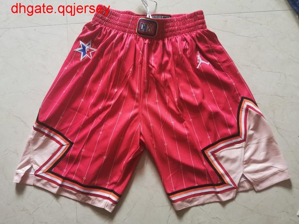 

mens 2020 all-star game finished jersey shorts - red new store big premium fee original factory quality is good please give a 5 star, Gray
