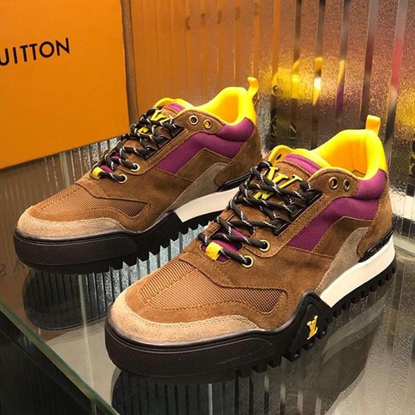 

new arrival hiking sneakers men 's shoes zapatos de hombre lightweight footwears fashion casual lace -up luxury men shoes chunky sneak