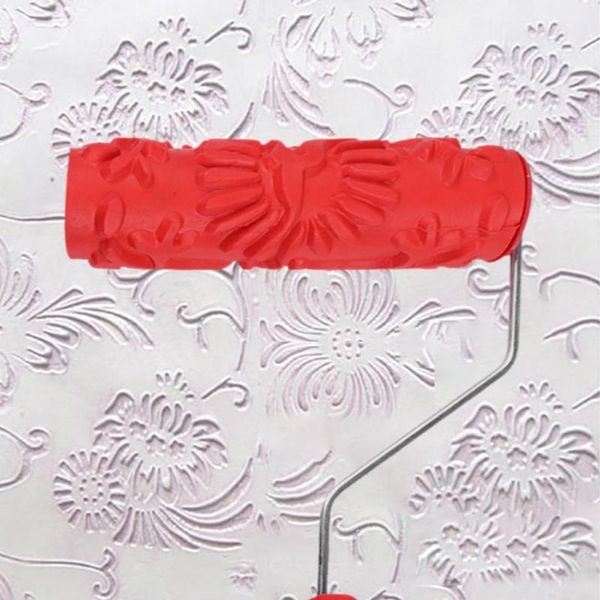 

flower handle embossed wood grain roller wood grain brush roller background home decorative wall paint