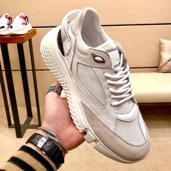 

высокое качество runners veloce white men ', s обувь дышащий шнурка способа -до плюс размер облегченного обувь scarpe sportive da uomo with, Black