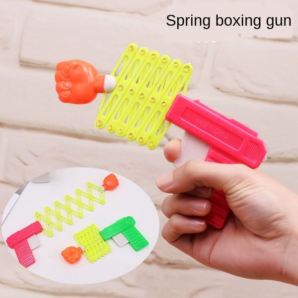 

plastic creative telescopic fist gun april fool's day plastic toy funny spring toy gun