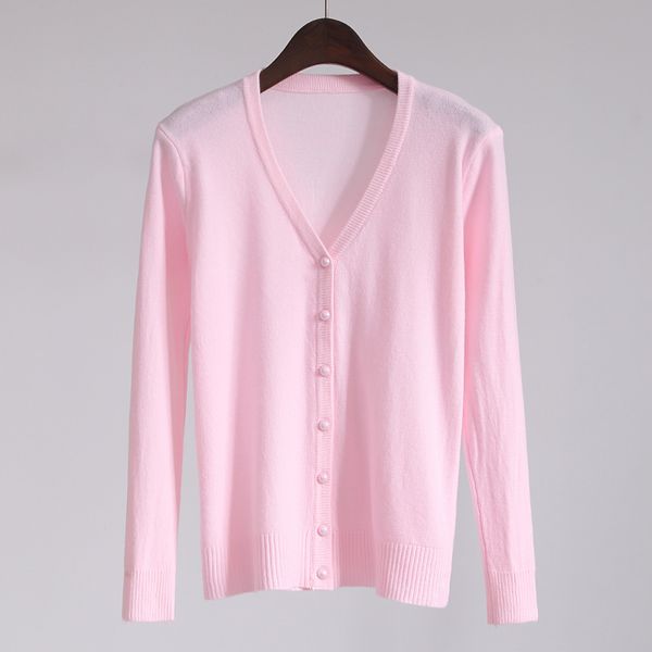 

2020 fashion sweet pink girls cardigans autumn winter newly slim single breasted sweater long sleeve v-neck knitted sweaters, White;black