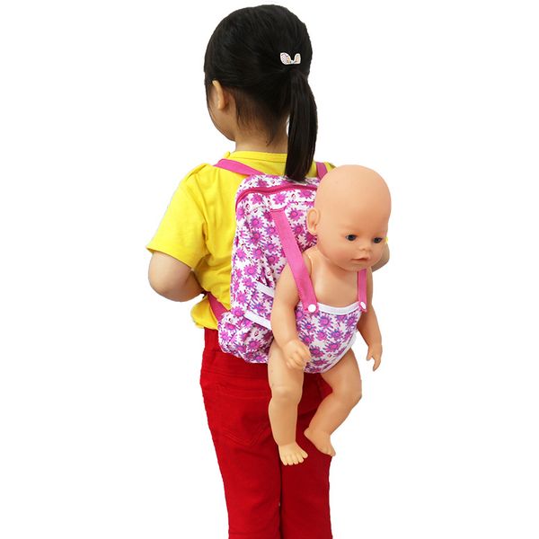 

Gift for Girl Dolls bag for New born baby dolls outgoing packs Outdoor Carrying bag doll backpack accessory