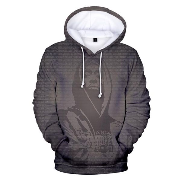 

hoodies sweatshirts long sleeve streetwear pullovers hoody hip hop fashion 2pac rapper 3d men/women/kids casual hooded full, Black