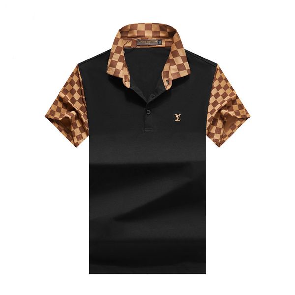 

new designer polo shirts men luxury polo casual men polo t shirt snake bee letter print embroidery fashion high street mens polos, Gray
