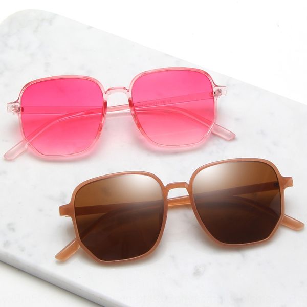 

2020 new ins personalized sun fashion polygon sun glasses internet red glasses fashion sunglasses, White;black