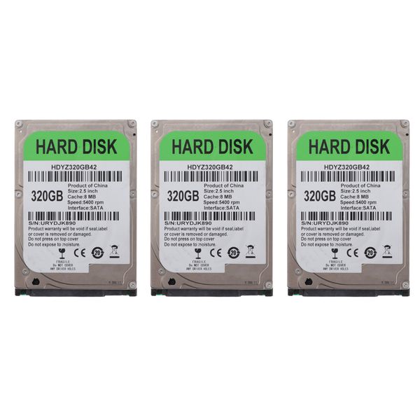 

3 pieces internal hard disk sata 320gb 2.5 inch 8mb cache for lapnew