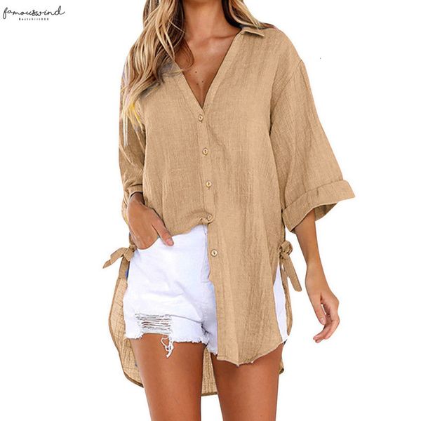 

5xl womens blouses loose button long shirt cap sleeve cotton ladies long sleeve shirt womens and blouses summer feminina blusa, White