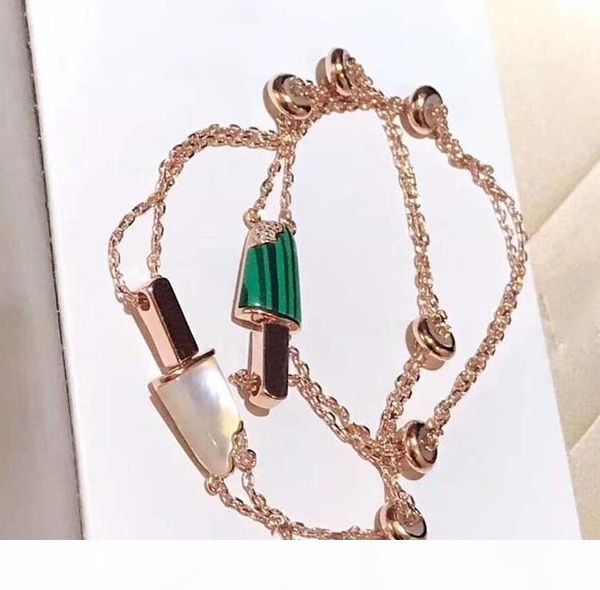 

gelati jewelry bracelet s925 sterling silver diamond white bay malachite cream bracelet women wedding jewelry 2 color, Golden;silver