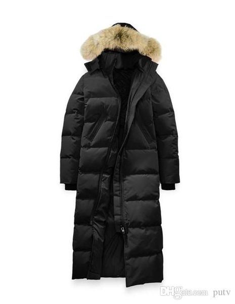 

2019 women's down & parkas goose women's mystique parka long slim fashion down jacket 90% white goose down breathable warm hooded, Black
