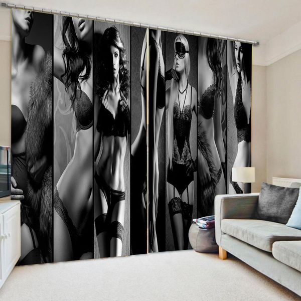 

Morden beauty curtains Luxury Blackout 3D Window Curtains For Living Room Bedroom grey curtain