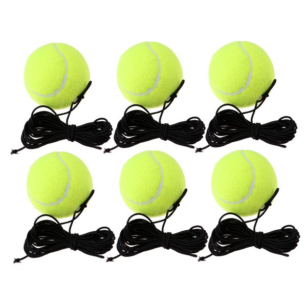 

6x tennis ball w/ string replacement tennis rebound practice trainer ball