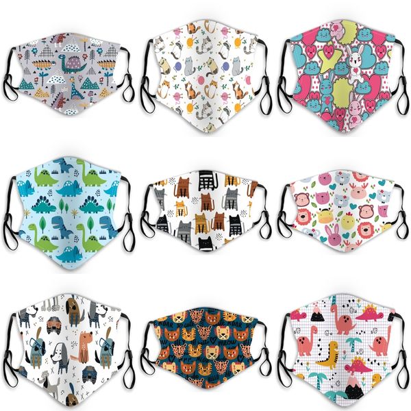 

in stock and kid face mouth er pm2.5 designer mask dustproof anti-l washable reusable ice silk cotton masks#177