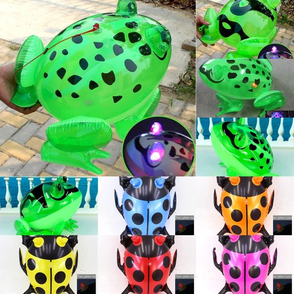 

eyes glowing luminous inflation inflatable big with lamp big frog inflatable spot frog