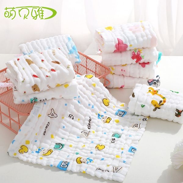

kindergarten pure cotton 30 six-layer plume gauze face saliva square wash infant small towel square saliva towel