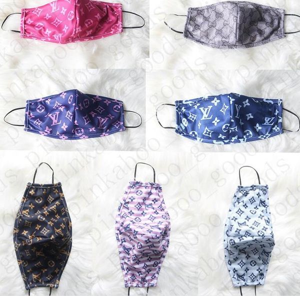 

brand mask milk fiber breathable one layer designer face mask luxury letter sunproof cycling mouth cover facemask men women new d52808