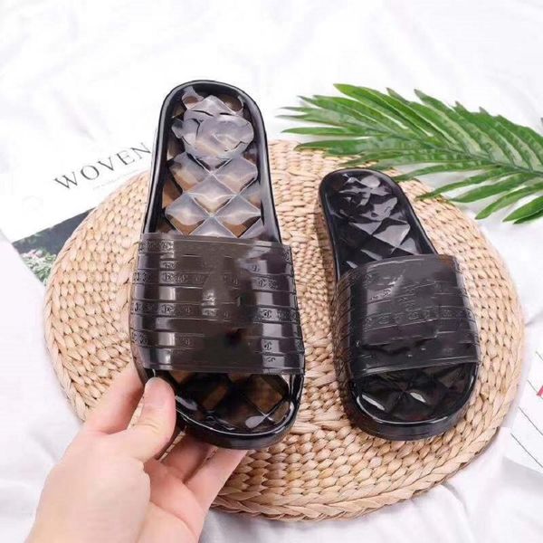 

мода мужчина женские сандалии дизайнерская обувь богемский алмаз тапочки женщина flats вьетнамки обувь лето пляж сандалии bag04 32, Black