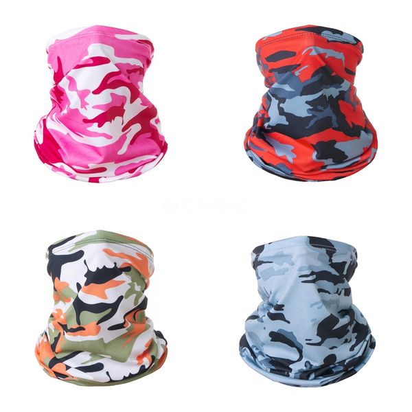 

riding ice silk men's and women's universal dustproof anti-sundries camouflage mask outdoor mountaineering head er scarf head s#80, Black