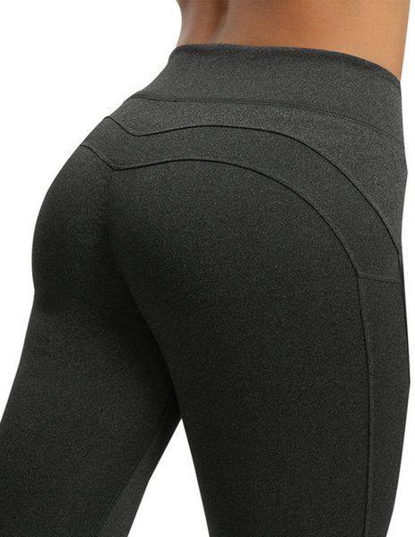 

push up leggings women workout clothing high waist leggins female breathable patchwork fitness pants ladies gym sports, Black