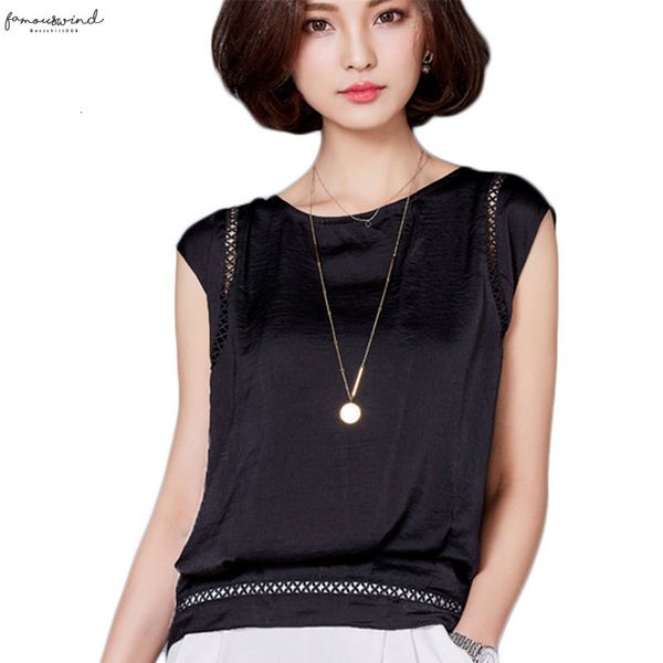 

women summer blouse shirt new fashion blusas chiffon black and blouses sleeveless casual for women camisa new, White