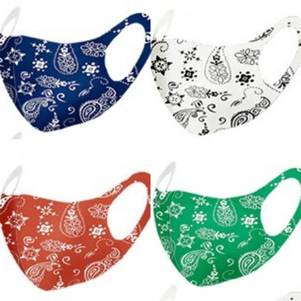 

маски для лица звезды цветочек печать тонкого mascarilla моющийся складной рм2,5 защитного дыхание mascherine мода многоразового велосипед 2