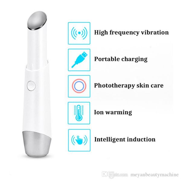 

электрический глаз массажер отрицательный прибор ion photon therapy глаза губы морщины удаление вибрационный anti-aging лица массажер машина