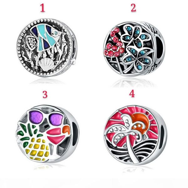 

l 2020 spring charm beads colorful charms fit for bracelet necklace diy jewelry accessories, Black
