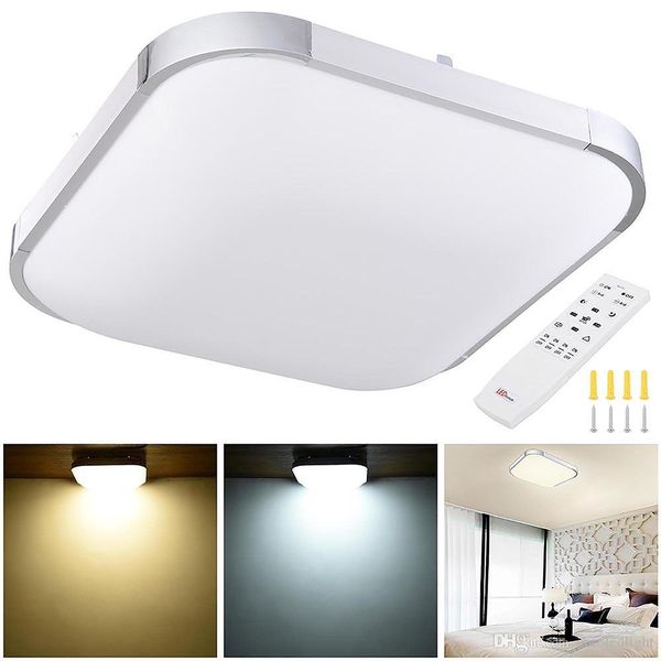 

36w 24w 48w 15 in flush mount dimming led ceiling light fixture remote led ceiling lights lighting